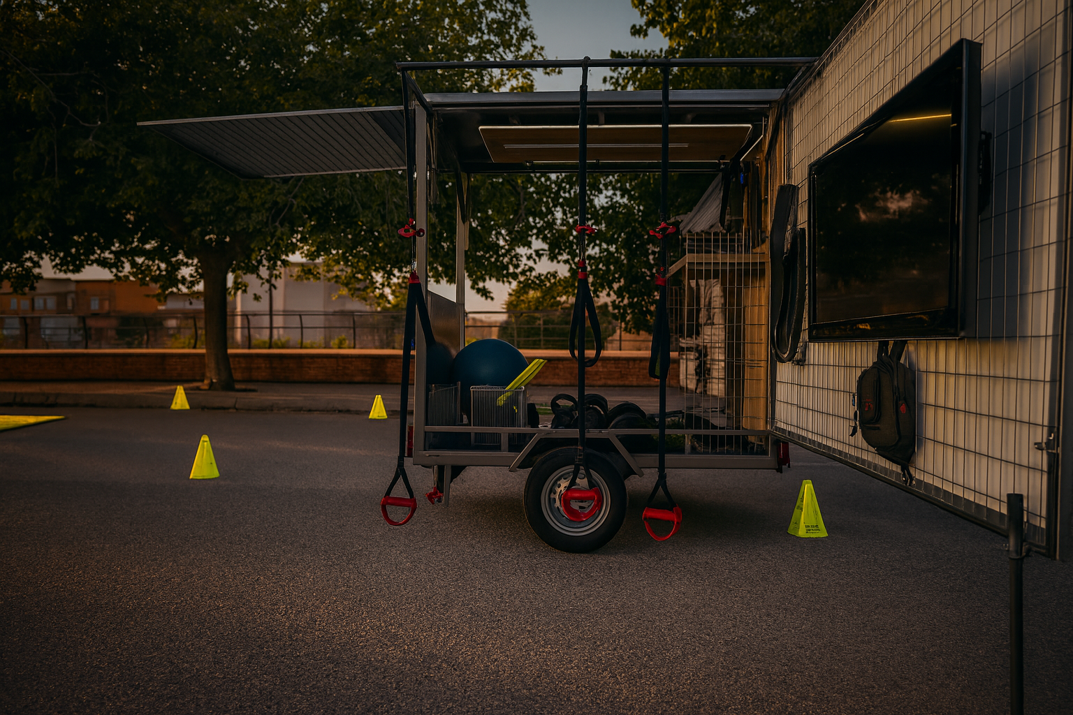 Entrenamiento grupal al aire libre